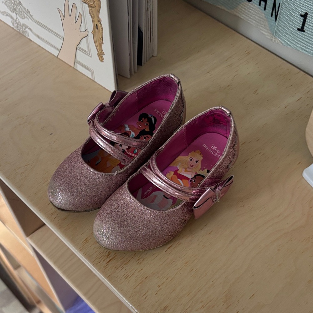 Disney Glittery Pink Kids Dress Shoes